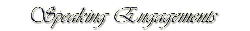 Speaking Engagements